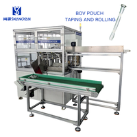 Machine pneumatique automatique à économie d'énergie pour l'ensachage et le roulage de sachets BOV, pour l'emballage alimentaire et aérosol, à haute productivité