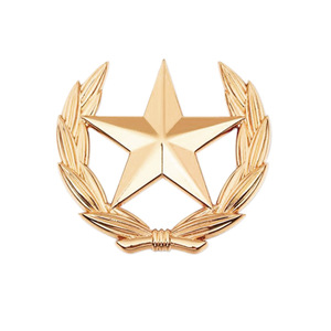 Men's Alloy Gold Plated Five-pointed Star <b>Brooch</b> <b>Pin</b> with Customized Designs for Wedding Engagement Party Gift - Product Image 1