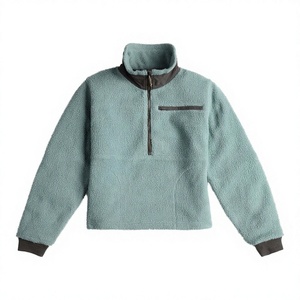 Blouson Polaire Homme Personnalisé Hiver Chaud en Fausse Fourrure Style Hip Hop Ample avec Fermeture Éclair Sans Col – Veste Lettermen Tendance OEM - Product Image 2
