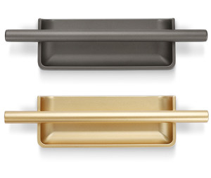 Split Pair Recessed Groove Cabinet Pulls for Double <strong>Doors</strong> of Cabinets Wardrobes Bathroom Vanities &amp; Sideboards - Product Image 1