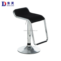 Chaise pivotante de luxe rembourrée pour la maison chaises de salon en cuir pour meubles de salon chaise de bar