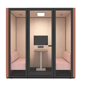 Cabine Acoustique Intérieure Insonorisée <span class=keywords><strong>en</strong></span> Structure Acier, Bureau Préfabriqué Portable, Écologique et Résistant au Feu - Product Image 3