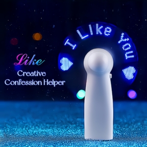 Bsbh พัดลมขนาดเล็กแบบพกพาพัดลม LED ส่งข้อความได้พัดลมใช้ไฟแฟลช LED สร้างสรรค์สำหรับงานกิจกรรมและพิธีการ - Product Image 3