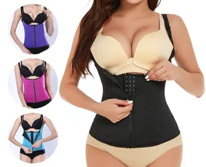 महिला प्रसवोत्तर पेट Girdles शरीर शेपर कोर्सेट कमर ट्रेनर बनियान Shapewear को कम करने टैंक शीर्ष Fajas स्लिम नग्न काले 3-4 दिनों