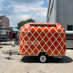 Remorque mobile de nourriture d'affaires de bière de camion de nourriture de café avec la lumière adaptée aux besoins du client pour la nuit - Product Image 4