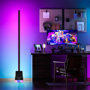 Lampe sur pied LED RGBIC à intensité variable avec fonction de synchronisation musicale réglable pour fêtes / éclairage intérieur - Product Image 5