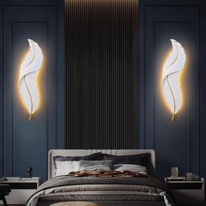 Lampu Dinding Desain Modern Terlaris Lampu LED Indoor Proyek Hotel Villa Dekoratif Resin Berkualitas Tinggi Seni Rumah 220v 110v - Product Image 3