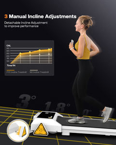 Cinta de correr plegable para uso en gimnasio en casa SHULI, potencia del Motor 2,5, peso máximo del usuario, pantalla LED de 120kg, almohadilla para caminar con Control remoto - Product Image 4