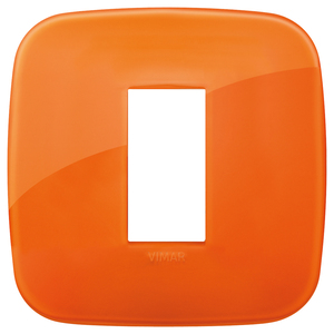 Vimar Placca Round 1M Reflex Orange Wall <b>Switch</b> Cover 9.5 Cm Length - Product Image 1