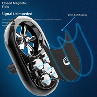 Support magnétique pour téléphone portable à fixation sur grille d'aération de voiture, design créatif, avec spray désodorisant pour la navigation et l'utilisation au lit
