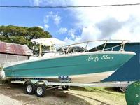 Bateau de pêche à console centrale en fibre de verre de 8,5 m à vendre