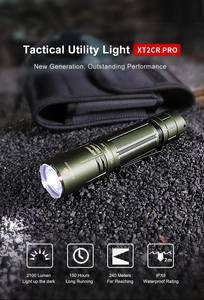 Lumen cao đèn pin chiến thuật ngoài trời dẫn đèn Pin tầm xa ngọn đuốc ánh sáng mạnh mẽ quốc phòng đèn pin cho ngoài trời selfdefense - Product Image 3