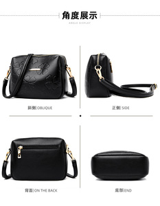 Nouvel article : Sacs à main en PU pour femmes, sacs bandoulière de luxe en cuir PU uni, sacs à bandoulière personnalisables pour femmes, vente en gros - Product Image 5