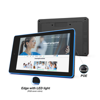 Tablet Android 10.1 inci baru, murah, terpasang di dinding, dengan NFC/RFID, Wi-Fi, dan lampu LED POE untuk ruang rapat