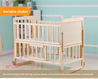 Lit d'éveil multifonctionnel pour bébé et enfant en bambou, lit à bascule pour tout-petit, parc de jeu et bureau pour bébé, nouveau design