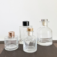 Pot d'aromathérapie en verre conteneur vide diffuseur d'arôme bouteille avec bouchons et boîte bâtons parfum luxe