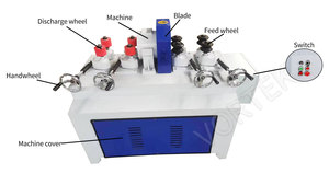 Moteur de machine de traitement de barres Vortek MC90100B pour manches de balai et mains courantes d'escalier, puissance 5,5 kW, poids 550 kg, traitement 30-100 mm - Product Image 2