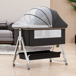 Có thể tháo rời bé Nôi giường cũi với màn chống muỗi và nệm, cũi có thể điều chỉnh chiều cao, bé sơ sinh phải có giường - Product Image 3