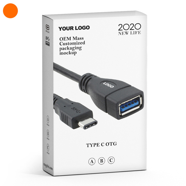 Magelei Wholesale Price USB C Type C to USB3.0 OTG Data Cable Type C OTG Cable for Android Mobile Phone Support OEM Customized