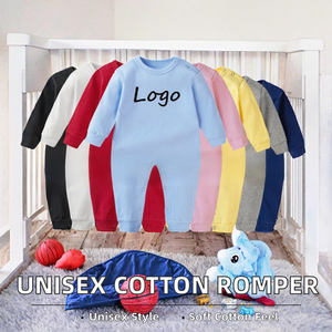 Mono de Manga Larga para Bebés, Niños y Niñas, 100% Algodón, Colores Sólidos, Suave y Cómodo, Cierre con Botones a Presión, Ropa para Escalar, Primavera - Product Image 2