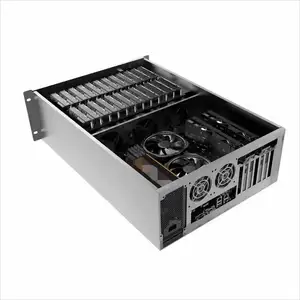 4U Aluminum Server Chassis 24HDD Bays 19 Inch Rack Mount ATX Form Factor With Audio Front Port In Stock Storage Case
