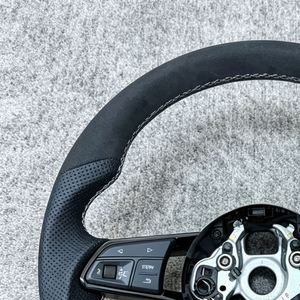 Volant sport en cuir perforé complet pour <span class=keywords><strong>Audi</strong></span> A3 8V A4 A5 A6 C6 A7 A8 C7 C8 A8 S3 <span class=keywords><strong>S4</strong></span> S5 S6 B8 Rs3 Rs5 Rs6 - Product Image 5