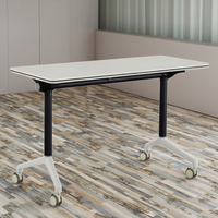 Portable étudiant Table pliante pas cher moderne bureau robuste en plastique fabriqué en Chine Construction pour salle de classe maison école métal
