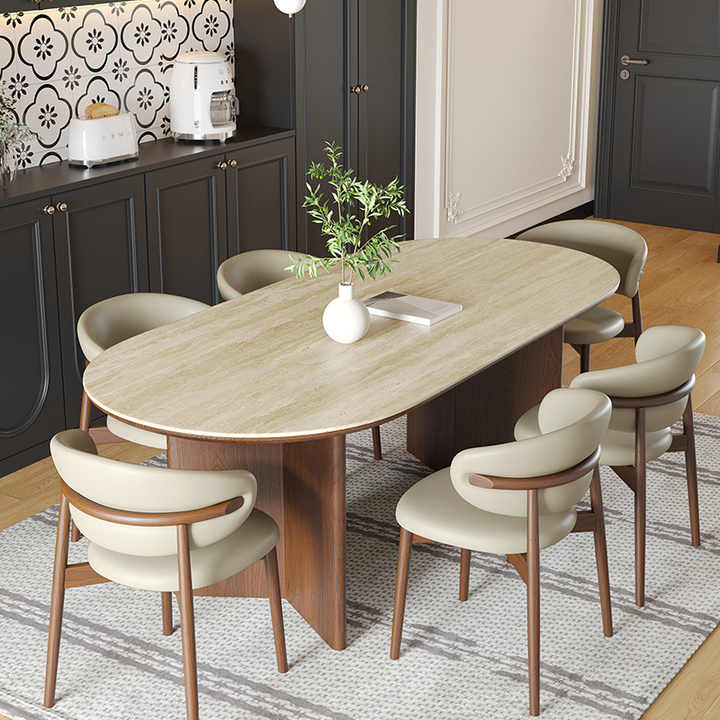 Modern 2.4M Long Oval Dining Table - Stylish & Functional