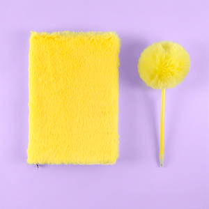 Journal en peluche avec stylo Journal personnalisé ensemble A5 taille filles coeur rêve cahier fournitures scolaires cahiers - Product Image 5