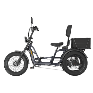Triciclo Eléctrico de Alta Calidad de 1500W, con Capacidad de Carga de 550 Libras, Marco de Aleación de Aluminio, Neumáticos Gruesos de 20 Pulgadas, Triciclo de Carga de <span class=keywords><strong>3</strong></span> Ruedas para Adultos - Product Image 4