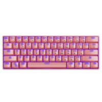 Nouveau design TWOLF clavier de jeu mécanique petite taille 61 touches run-horse lumière RGB clavier mécanique panneau métallique pour PC portable