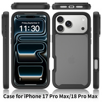 Coque de protection intégrale à 360 degrés en TPU et PC 2-en-1 antichoc pour iPhone 17 18 Universel