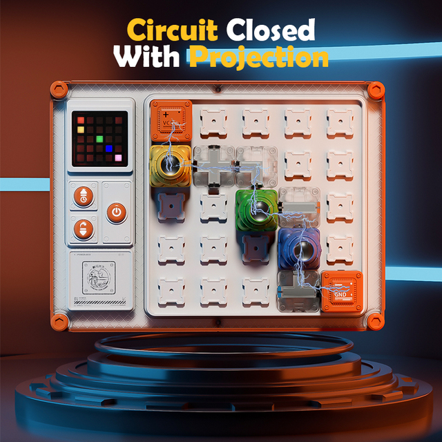 DWI Projection Circuits Maze Electric Current Brain Game STEM Educational Toys for Kids