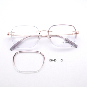 แว่นตา K1020 กรอบโลหะเมมโมรี่ น้ำหนักเบา ทนทาน ทันสมัย ดีไซน์ยืดหยุ่นเพื่อความสบาย - Product Image 4