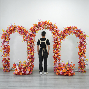 Arco Floral Decorativo, Arco de Flores Artificiales Resistente para Bodas, Decoración de Fondo para Eventos y Fiestas al Aire Libre - Product Image 1