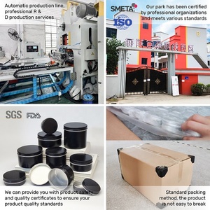 5ml 30ml 80ml 150ml Matte Black Soap Cosmetics Lip Balm Jar Empty Candle Tin Can Round Aluminium Metal Packaging - Product Image 6