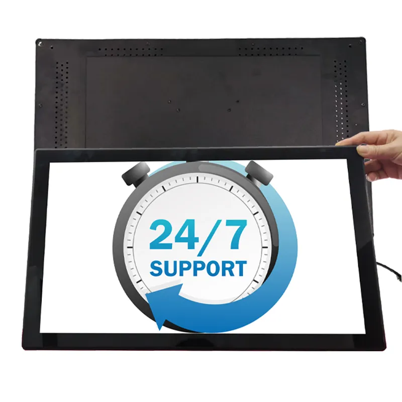 Netoptouch 실내 사용 18.5 인치 정전식 터치 스크린 오픈 프레임 TFT LCD 패널 PC