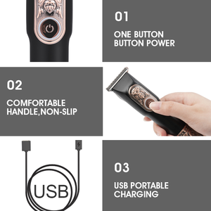 Tondeuse à <span class=keywords><strong>cheveux</strong></span> sans fil, outil <span class=keywords><strong>de</strong></span> coiffeur et barbier, Rechargeable, usine, vente en gros, 9533 - Product Image 2