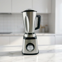 Mixeur Électrique Commercial Robuste 1,5 L en Acier Inoxydable pour Broyer la Glace, Multifonctionnel pour la Cuisine