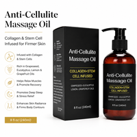 Huile de massage corporel amincissante anti-cellulite à marque privée pour spa, à base d'huiles essentielles végétales biologiques naturelles pures