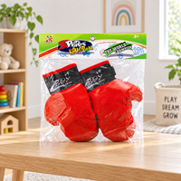 Paire de gants de boxe pour enfants avec fermeture à sangle de poignet, à partir de 3 ans, ensemble de gants de boxe pour enfants pour jeux de rôle sportifs
