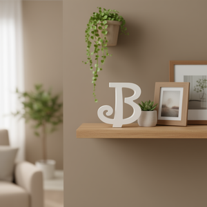 Lettera Decorativa B in Legno di Ilan 14,5 Cm per Arredamento Casa - Product Image 3