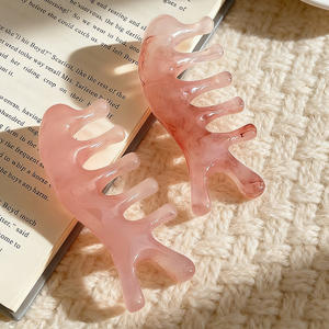 Nuevo Peine de Masaje Multifuncional con Forma de Cola de Delfín, Tabla de Raspado de Resina para Mujer, Terapia Facial, Artefacto para el Hogar, Venta al por Mayor - Product Image 5