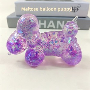 ตุ๊กตาหมีกลิตเตอร์บีร์บีบเล่นคลายเครียด โปร่งใส TPR ประกายสีพาสเทล ของเล่นเสริมพัฒนาการประสาทสัมผัส บรรเทาความวิตกกังวล ของเล่นแปลกใหม่ - Product Image 6