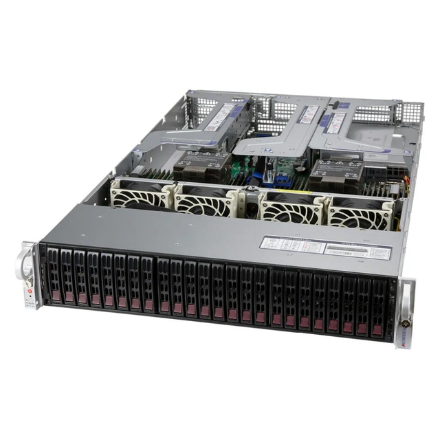 Supermicro SYS-220U 2U Dual-Socket AI Server High-Density GPU Acceleration & Massive Storage Enterprise Computing Engine