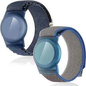 <span class=keywords><strong>Bracelet</strong></span> pour Airtag, <span class=keywords><strong>bracelet</strong></span> GPS pour enfants pour <span class=keywords><strong>Apple</strong></span> AirTag Nylon <span class=keywords><strong>Watch</strong></span> Band Tracker Case Strap Holder pour enfants adultes animaux de compagnie - Product Image 1