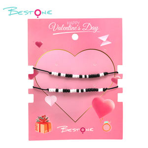 New Hot Selling High Quality Valentine's Day Gift Couple Beaded <b>Bracelet</b> <b>Morse</b> <b>Code</b> Seed Bead <b>Bracelet</b> Ready to Ship - Product Image 1