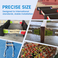 Échelle de pilotage marine directement de l'usine chinoise, OEM, en bois dur/aluminium, avec accessoires complets, certifiée SOLAS