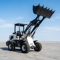 Caricatore Frontale Elettrico Compatto 4x4 a Batteria, Piccolo Caricatore per Agricoltura e Fattoria