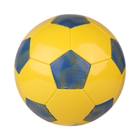 Ballon de football durable matériel de loisirs du Vietnam de 280-320g de PVC rouge jaune pour la récréation/formation/match